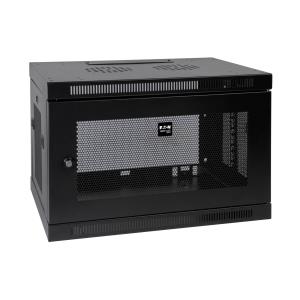 TRIPP LITE SmartRack 9U Low-Profile Switch-Depth Wall-Mount Rack Enclosure Cabinet