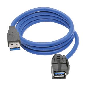 TRIPP LITE USB 3.0 SuperSpeed Keystone Jack Type-A Extension Cable (M/F) 91cm 3 ft