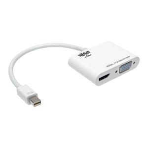 TRIPP LITE Keyspan Mini DisplayPort 1.2 to VGA/HDMI All-in-One Converter Adapter 4K x 2K HDMI @ 24/30 Hz