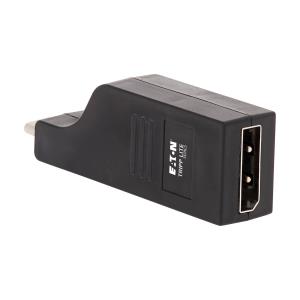 TRIPP LITE USB-C to DisplayPort Vertical Adapter (M/F) - USB 3.1, Gen 1, Thunderbolt 3, 3840 x 2160 (4K x 2K), Black