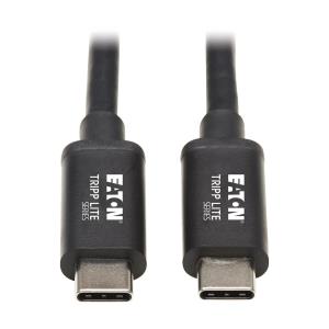 TRIPP LITE Thunderbolt 3 Passive Cable (M/M) - 20 Gbps, 5A 100W Power Delivery, 4K/60 Hz, 1m Black
