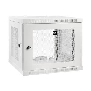 TRIPP LITE SmartRack 9U Low-Profile Switch-Depth-Plus Wall-Mount Rack Enclosure Cabinet, White