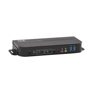 TRIPP LITE KVM Switch 2-Port DisplayPort/USB - 4K 60 Hz, HDR, HDCP 2.2, IR, DP 1.4, USB Sharing, USB 3.0 Cables
