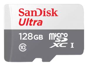 Ultra Lite White/Gray micro SDXC 128GB 100MB/s Class 10 UHS-I 3x 5 pack 