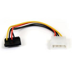 Power Cable Adapter Molex To Right Angle SATA 6in 4 Pin                                             