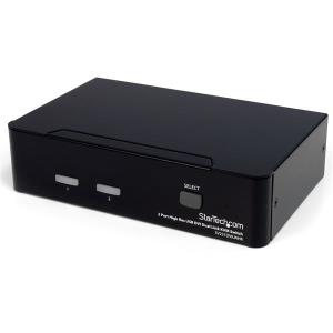 KVM Switch High Resolution USB DVI Dual Link With Audio 2 Port                                      