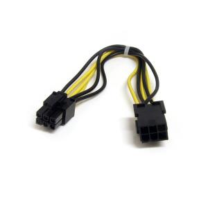 Pci-e Power Extension Cable 8in 6 Pin                                                               