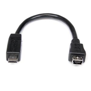 Micro USB To Mini USB 2.0 Adapter M/f 6in                                                           