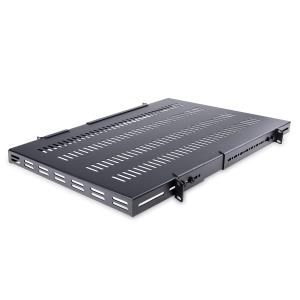 Server Rack Shelf Adjust Vented Rack Mount Shelf 1u 19in                                            