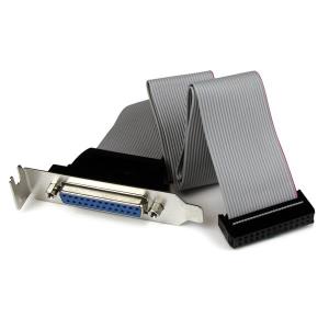 Db25 Parallel Female To Id 25 Pin Header Slot Plate 16in Low Profile                                         
