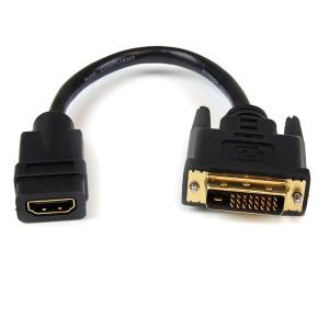 Hdmi To DVI Dongle Adapter Cable 8in - Hdmi Female To DVI-d Male Uk                                 