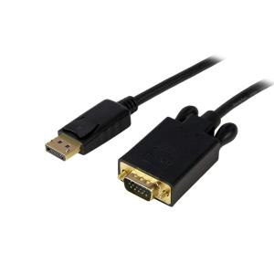 DisplayPort To Vga Adapter Converter - Dp To Vga 3m Black                                           