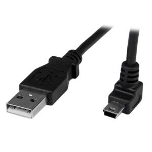 Angled Mini USB Cable - USB To Up Angle Mini USB Cable 1m                                           