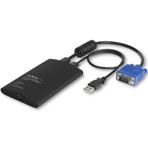 KVM Console To Laptop USB 2.0 Portable Crash Cart Adapter With File Transfer                        