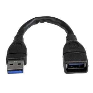 USB 3.0 A-to-a Extension Cable - 6in Black                                                          