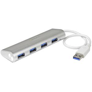 Portable USB Hub 3.0 4-port With Built-in Cable                                                     