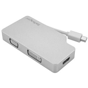 Aluminum Travel A/v Adapter 3-in-1 Mini DisplayPort To Vga DVI Or Hdmi - 4k                         