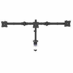 Triple-monitor Mount - Steel - Articulating Arms-height Adjust                                      