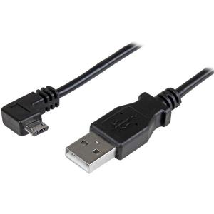 Right Angle Micro USB Charge & Sync Cable - 24 Awg 0.5m                                             