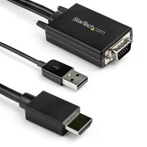 Vga To Hdmi Adapter Cable - USB Powered - 1080p - 2m 