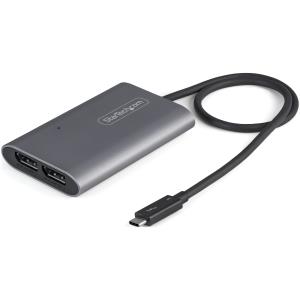 Thunderbolt 3 To Dual DisplayPort Adapter Dp 1.4 - Dual 4k 60hz Or Single 8k/5k Tb3 To Dp Video Adapter Mac/windows