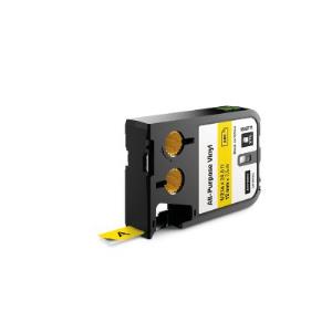 Xtl (12 Mm) All-purpose Vinyl Black On Yellow (1 Roll Of Tape)                                      