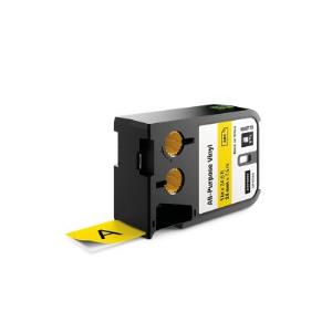 Xtl (24 Mm) All-purpose Vinyl Black On Yellow (1 Roll Of Tape)                                      