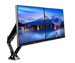 Dual Gas Spring Desk Mounting Arm DS3002C-B1/ Black