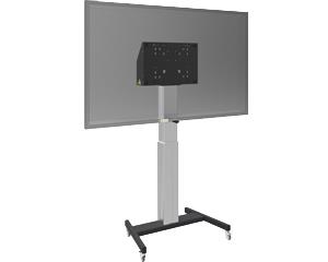 XL Floor Lift On Wheels For Large Format (Touch) Displays up to 120kg with Lockable Lid For Protection