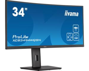 Desktop USB-C Monitor - ProLite XCB3494WQSN-B1 - 34in Curved - 3440x1440 (UWQHD) - Black