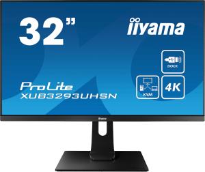 Desktop USB-C Monitor - ProLite XUB3293UHSN-B1 - 32in - 3840x2160 (UHD) - Black
