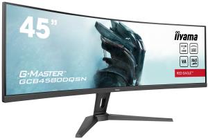 Desktop Monitor - G-MASTER GCB4580DQSN-B1 - 45in Curved - 5120x1440 (DQHD) - Black