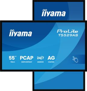 Large Format Display - ProLite T5529AS-B1AG - 55in Touch - 3840x2160 (UHD) - Black