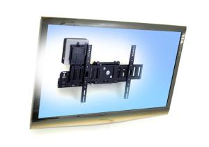 Large Display Mount with Mini PC Holder - SIM90 - Wall - 1 monitor - Tilt/Rotation - Up to 32in - Black