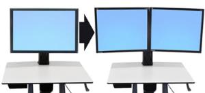 Workfit-c Convert-to-dual Kit From Single Hd Display                                                