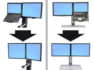 Workfit Convert-to-dual Kit From LCD & Laptop For Workfit-s Or Workfit-c                            