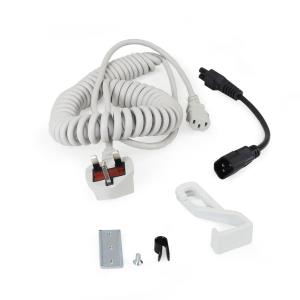 Coiled Extension Cord Accessory Kit (grey) Uk                                                       