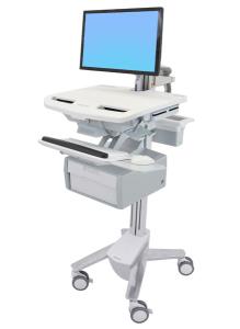 Styleview Cart With LCD Arm Non-powered 1 Tall Drawer (1 Large Tall Drawer X 1 Row)                 