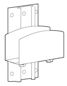 Accessory - Small PC Mount with Wall Track - Industrial Grey