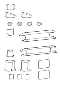 Accessory Spare Parts Kit Lx Pro Wall Mount Skus - White