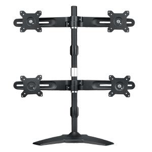 Desk Mounting Stand For Quadruple Monitors 15-24i/max 8kg Per Hinge/tilt Max 20o/swivel 20o/rotate 3