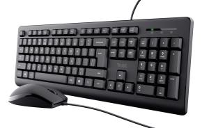 Primo - Keyboard And Mouse - USB - Black - Qwerty Us / Int''l With Warranty 5 Years