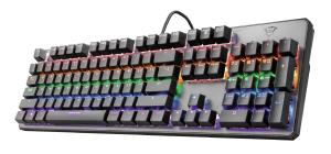 Keyboard Gxt 865 Asta Semi Mechanical - USB - Black - Qwertzu German