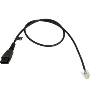 Quick Disconnect (QD) to Modular (RJ) Straight Bottom Cord 0.5m