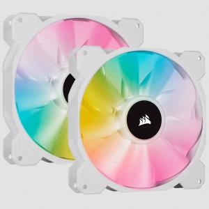 Led Fan - Sp Series Sp140 RGB Elite 140mmrGB With Airguide  Dual Pack With Lighting Node Core White