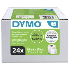 Labels Address 89x36mm White 24roll                                                                 