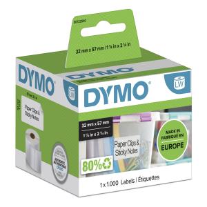 Labels Multi-purpose White 57x32mm 1000nos                                                          
