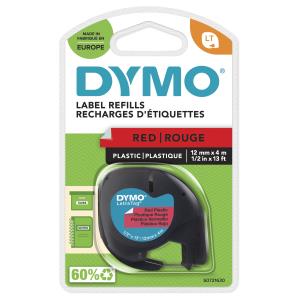 Plastic Tape Red 12mmx4m For Letratag                                                               