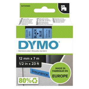 D1 Standard Tape Black On Blue 12mmx7m