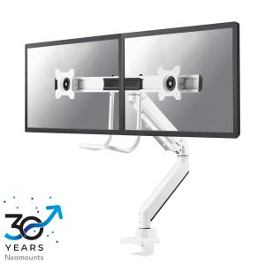 Monitor Mount - Desk - 2 Monitor - Full Motion - 10 To 32in - White